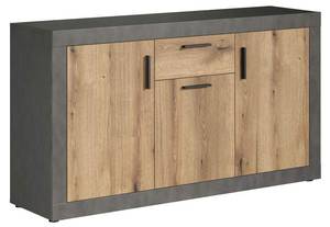 Sideboard Salvada Grau - Holz teilmassiv - 149 x 83 x 40 cm