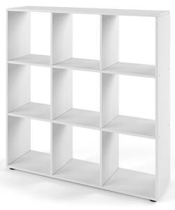 Raumteiler Nove Weiß 9 Fächer Weiß - Holzwerkstoff - 107 x 107 x 29 cm