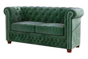 Ely 2-Sitzer Chesterfield Sofa Grün