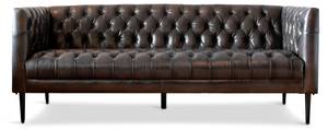 3-Sitzer Sofa Lopigna Braun - Echtleder - 86 x 73 x 190 cm