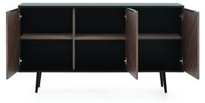 Kommode Pabllo Schwarz - Braun - Holzwerkstoff - 150 x 80 x 41 cm