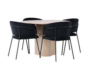 Essgruppe Olivia 54 (5-teilig) Weiß - Massivholz - 110 x 75 x 110 cm