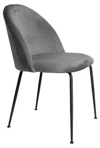 Chaise de salle à manger Geles lot de 2 Noir - Gris