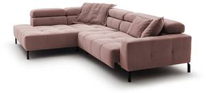 Ecksofa OHIO Pink - Armlehne davorstehend links - Ecke davorstehend links