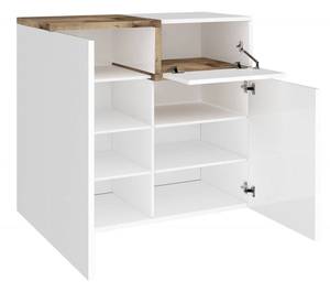 Schuhschrank Ryan Weiß - Holzwerkstoff - 40 x 80 x 80 cm