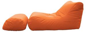 Moderne Wohnzimmer-Chaiselongue Orange - Holzwerkstoff - 120 x 137 x 80 cm