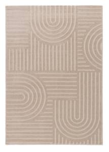 Kurzflor Boho Teppich - 120cm x 160cm Beige - 120 x 160 cm