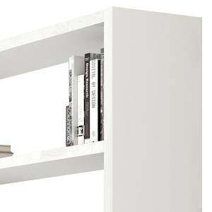 Boekenkast Empire hoogglans wit - Hoogglans wit - 276 x 221 cm