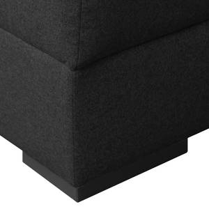 Bigsofa Aaron I Webstoff Anthrazit - Mit Hocker