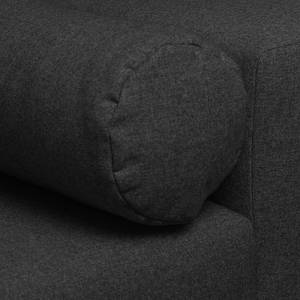 Bigsofa Aaron I Webstoff Anthrazit - Mit Hocker