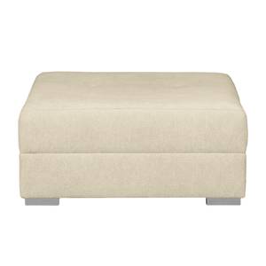 Bigsofa Aaron II Webstoff Creme - Mit Hocker