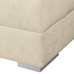 Bigsofa Aaron II Webstoff Creme - Mit Hocker