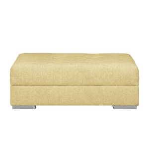 Bigsofa Aaron II Webstoff Maisgelb - Mit Hocker