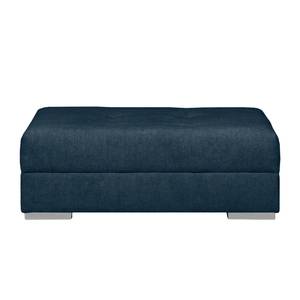 Bigsofa Aaron II Webstoff Marineblau - Mit Hocker