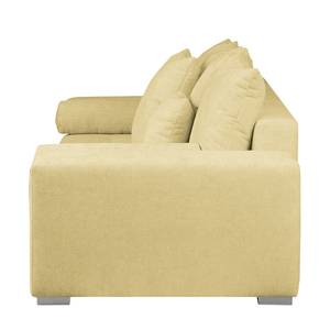 Bigsofa Aaron II Webstoff Maisgelb - Ohne Hocker