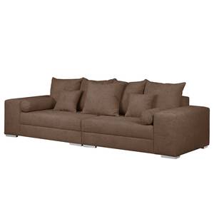 Bigsofa Aaron II Webstoff Nougat - Mit Hocker