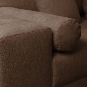 Bigsofa Aaron II Webstoff Nougat - Mit Hocker