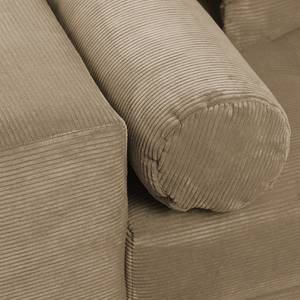 Bigsofa Aaron III Cord Cappuccino - Mit Hocker