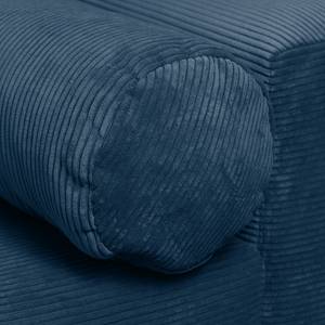 Grand canapé Aaron III Microfibre Bleu lagon - Avec repose-pieds