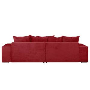 Grand canapé Aaron III Microfibre Rouge - Sans repose-pieds