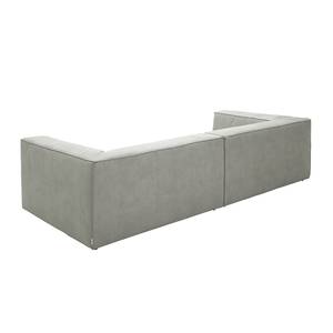 Bigsofa Big Cube Antiklederoptik Grau 240 x 66 cm - 6 Kissen