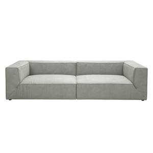 Bigsofa Big Cube Antiklederoptik Grau 270 x 66 cm - 6 Kissen