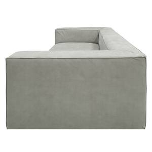 Bigsofa Big Cube Antiklederoptik Grau 270 x 66 cm - 6 Kissen