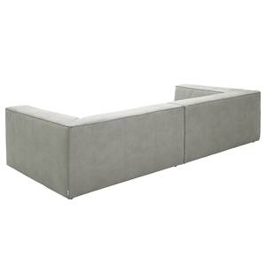 Bigsofa Big Cube Antiklederoptik Grau 300 x 66 cm - Ohne Kissen