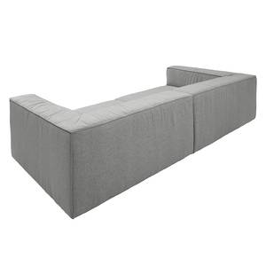 Grand canapé Big Cube Tissé à plat - Gris clair - 270 x 66 cm - 6 coussins