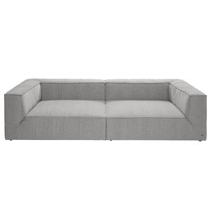 Grand canapé Big Cube Tissé à plat - Gris clair - 300 x 66 cm - Sans coussin