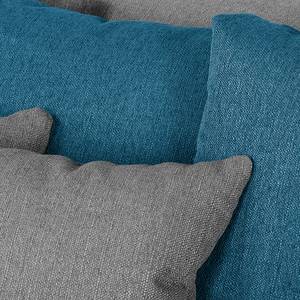 Bigsofa Caspe Webstoff Grau / Blau