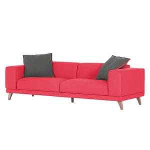 Bigsofa Dina Webstoff Rot / Anthrazit