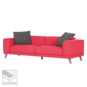 Grand canapé Dina Tissu - Rouge / Anthracite