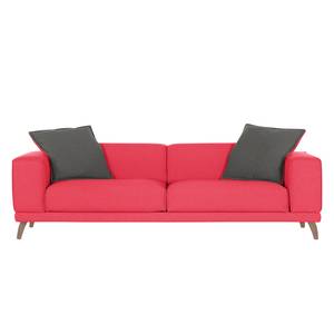 Bigsofa Dina Webstoff Rot / Anthrazit