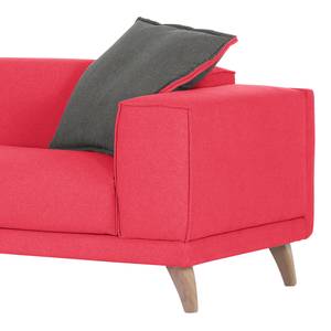 Bigsofa Dina Webstoff Rot / Anthrazit