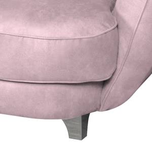 Bigsofa Ella Velours Velours - Rosa - Armlehne davorstehend rechts