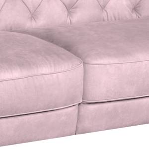 Bigsofa Ella Velours Velours - Rosa - Armlehne davorstehend links