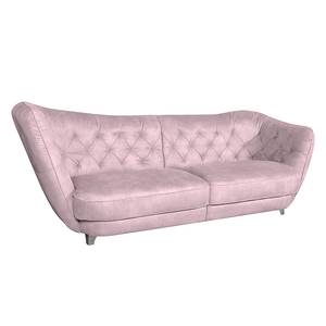 Bigsofa Ella Velours Velours - Rosa - Armlehne davorstehend links