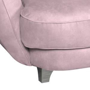 Bigsofa Ella Velours Velours - Rosa - Armlehne davorstehend links