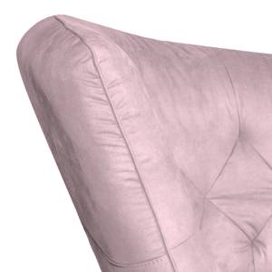 Bigsofa Ella Velours Velours - Rosa - Armlehne davorstehend links