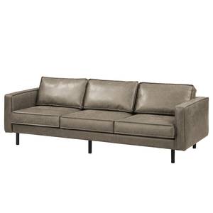 Bigsofa FORT DODGE Antiklederlook - Microfaser Yaka: Muskat