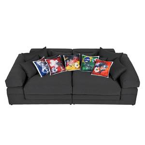 Bigsofa Freistoß Webstoff Grau