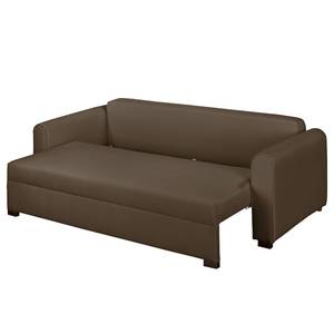 Bigsofa Frontino (mit Schlaffunktion) Strukturstoff - Espresso