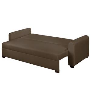 Bigsofa Frontino (mit Schlaffunktion) Strukturstoff - Espresso