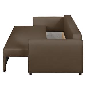 Bigsofa Frontino (mit Schlaffunktion) Strukturstoff - Espresso