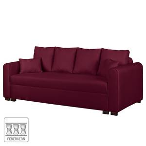 Bigsofa Frontino (mit Schlaffunktion) Strukturstoff - Weinrot