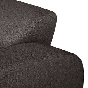 Bigsofa Giradot Webstoff Dunkelbraun / Blau