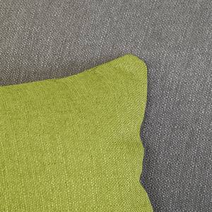 Grand canapé Giradot Tissu - Gris / Vert