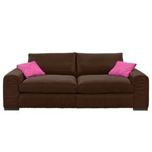 Bigsofa Hixon II Webstoff Braun / Pink