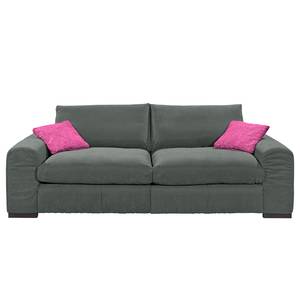 Bigsofa Hixon II Webstoff Grau / Pink